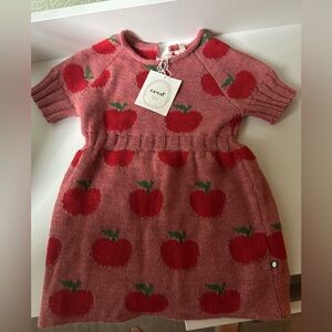 BNWT Oeuf 100% alpaca apple dress